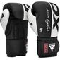 Boxhandschuhe Rex F4 – Weiss/Schwarz – 12oz