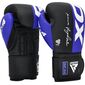 Boxhandschuhe Rex F4 – Blau/Schwarz – 16oz