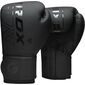 Boxhandschuhe RDX F6 Kara – Schwarz/Schwarz – 12oz