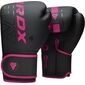 Boxhandschuhe RDX F6 Kara – Schwarz/Rosa – 10oz