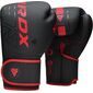 Boxhandschuhe RDX F6 Kara – Schwarz/Rot – 16oz