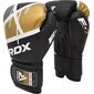 Boxhandschuhe RDX F7 Ego – Schwarz/Gold – 10oz