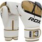 Boxhandschuhe RDX F7 Ego – Weiss/Gold – 14oz