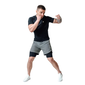 MMA Shorts 2-in-1 RDX T16 Grau L